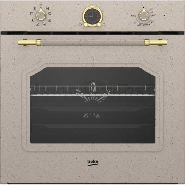 beko RBIM19200AVD Forno Beyond multifunzione, 8 funzioni, Avena, Rustico, Classe A, 71 litri, AeroPerfect®