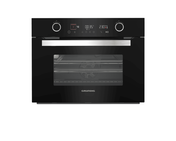 Grundig GEKW32400B – Forno Multifunzione Combinato da Incasso 48 L con Microonde, 16 Funzioni, Classe A
