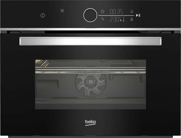 beko BBCW13401X Forno Termoventilato combinato microonde multifunzione, standard Compatto 45 cm di altezza, 48 L