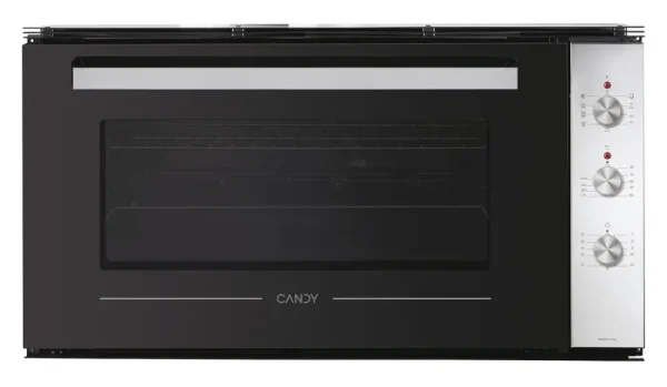 Candy FCE943LX Forno da incasso 90 cm elettrico SERIE MODERNA, 83 litri di capienza, ventilato, acciaio inox e nero - altezza 50 cm