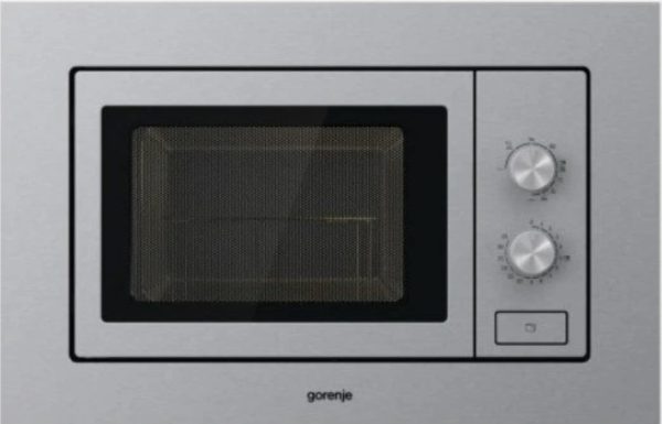 Gorenje BM171EG1X MICROONDE INCASSO 700 W, capacità 17 l, 5 livelli di potenza, funzione grill 1000 W, Acciaio inox